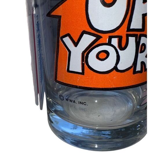 Vintage One Glass Up Yours Print Shot Glass Vodka - Picture 8 of 11